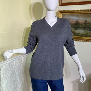 Theory 100% Merino Wool Classic V-Neck Sweater